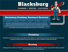 Tablet Screenshot of blacksburgplumbing.com
